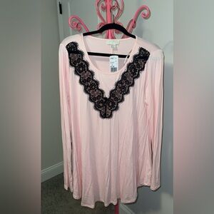 Lace Pink Top